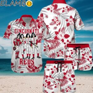 Cincinnati Reds And Kiss Short Sleeve Hawaiian Shirt Aloha Shirt Aloha Shirt