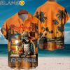 Coconut Tree Parrot On Sunset Beach Chest Pocket Hawaiian Shirt Aloha Shirt Aloha Shirt