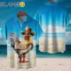 Cowboy Rooster Chest Pocket Hawaiian Shirt Aloha Shirt Aloha Shirt