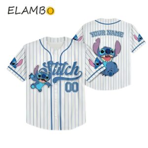 Custom Disney Lilo and Stitch Stitch Baseball Jersey Printed Thumb