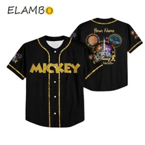 Custom Disney Mickey Baseball Jersey Team Disneyland Printed Thumb