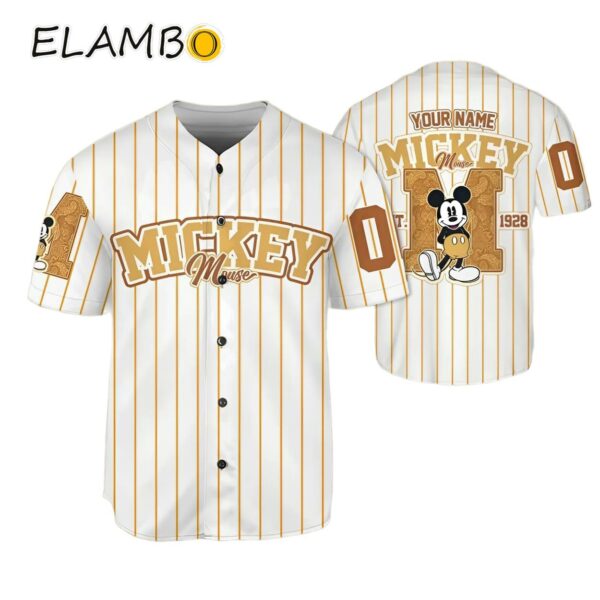 Custom Mickey Mouse 1928 Baseball Jersey Disneyland Family Outfit Printed Thumb