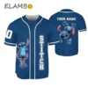 Custom Name Disney Stitch Baseball Jersey Funny Gifts For Fans Printed Thumb