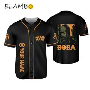 Custom Star War Boba Baseball Jersey Gifts For Fans Disney Printed Thumb