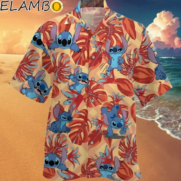 Cute Stitch Red Tropical Lilo And Stitch Summer Vibes Hawaiian Shirt Hawaaian Shirt Hawaaian Shirt