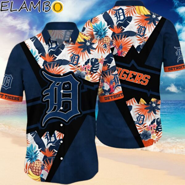 Detroit Tigers MLB Hawaiian Shirt Parasols Aloha Shirt Hawaiian Hawaiian