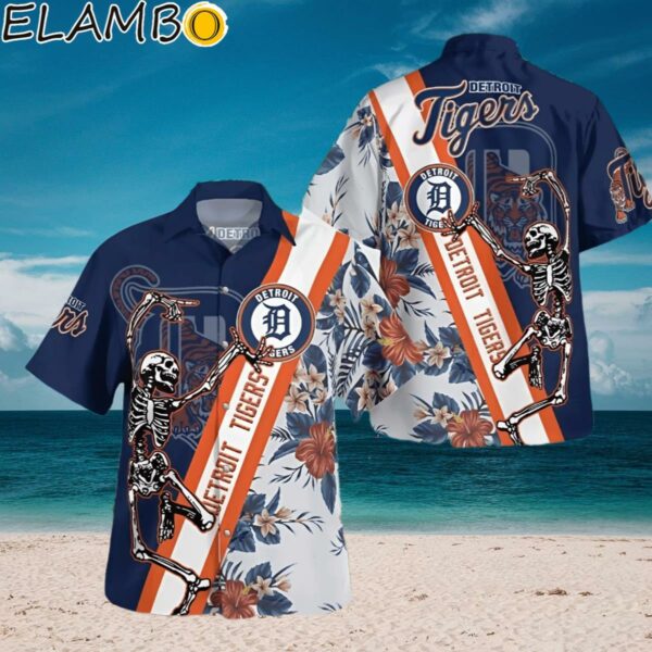 Detroit Tigers Skull Set Hawaiian Shirt And Short For Men And Women Aloha Shirt Aloha Shirt