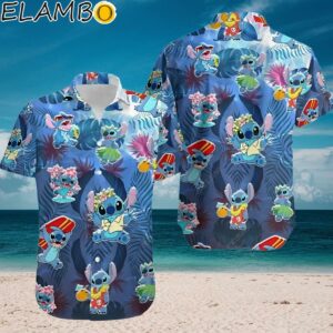 Disney Blue Dog Hawaii Shirt Button Down Shirt Aloha Shirt Aloha Shirt