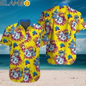 Disney Lilo And Stitch Yellow Authentic Hawaiian Shirt Aloha Shirt Aloha Shirt