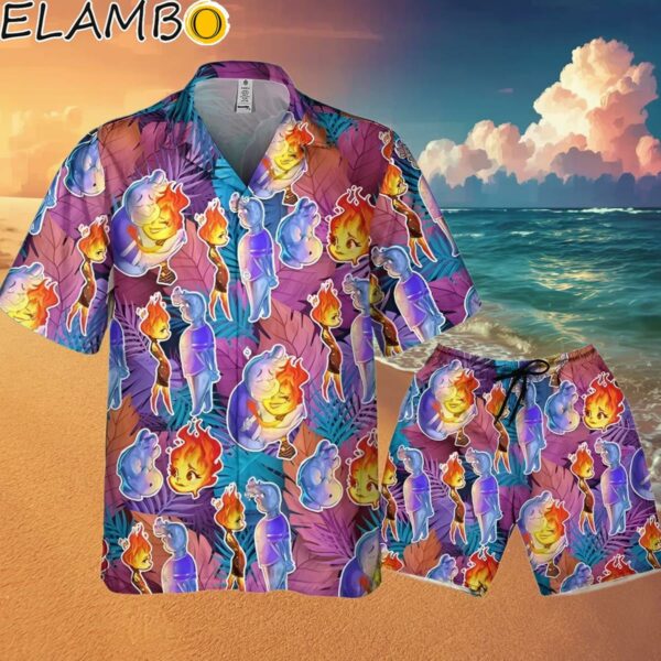 Disney Pixar Elemental Colorful Summer TropicalDisney Hawaii Shirt Hawaaian Shirt Hawaaian Shirt