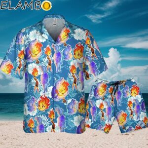 Disney Pixar Elemental Summer Beach Tropical Blue Style Disney Hawaii Shirt Aloha Shirt Aloha Shirt