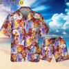 Disney Pixar Elemental Summer Beach Tropical Red Disneyland Button Up Shirt Hawaiian Hawaiian