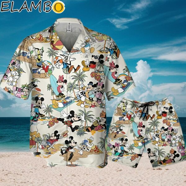 Disney Retro Mickey Friends Summer Beach Palm Tree Hawaiian Shirt Aloha Shirt Aloha Shirt