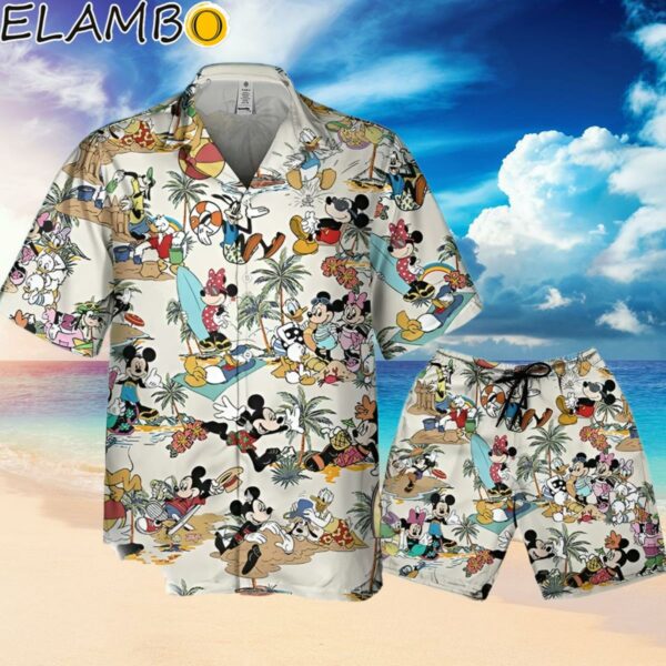 Disney Retro Mickey Friends Summer Beach Palm Tree Hawaiian Shirt Hawaiian Hawaiian