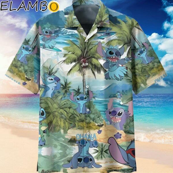 Disney Stitch Tropical Hawaiian Short Sleeve Shirt Hawaiian Hawaiian