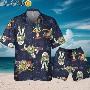 Disney Toy Story Woody And Buzz Lightyear Dark Blue Aloha Shirt Toy Story Hawaiian Shirt Aloha Shirt Aloha Shirt