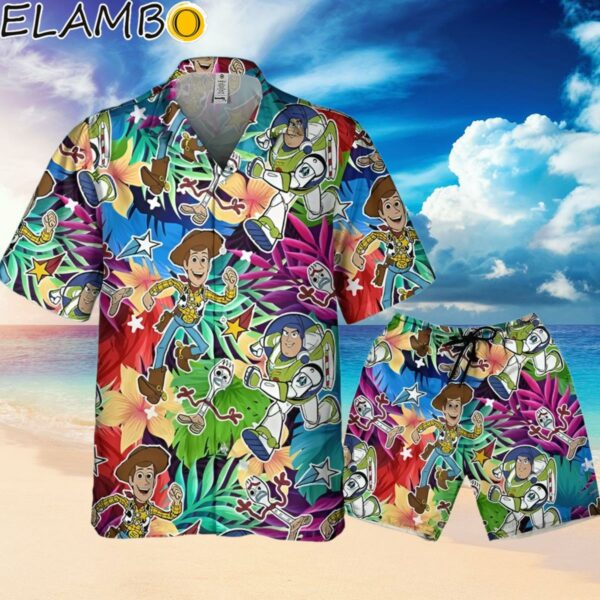 Disney Toy Story Woody Buzz Lightyear Forky Summer Tropical Awesome Hawaii Shirt Hawaiian Hawaiian