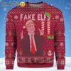 Donald Trump Fake Elf Ugly Christmas Sweater Red Ugly Sweater