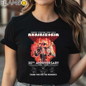 Europe Stadium Tour 2024 Rammstein 30th Anniversary 1994 2024 Thank You For The Memories Signatures shirt Black Shirt Shirt