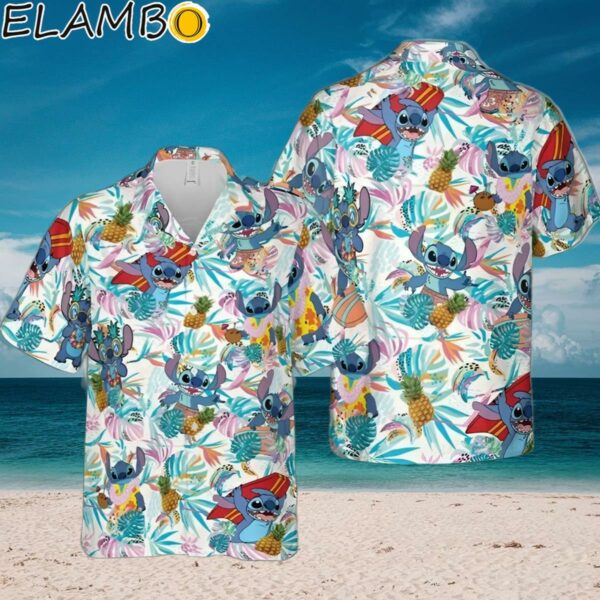 Funny Stitch and Lilo Hawaiian Button Down Shirt Aloha Shirt Aloha Shirt