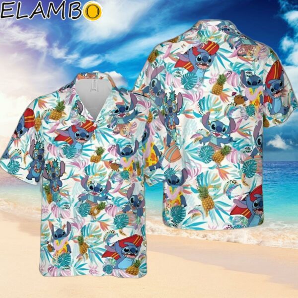 Funny Stitch and Lilo Hawaiian Button Down Shirt Hawaiian Hawaiian