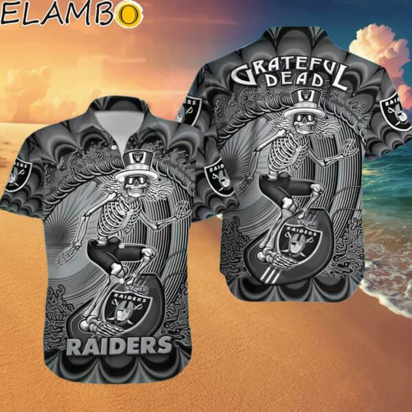 Grateful Dead NFL Las Vegas Raiders Skeleton 2024 Hawaiian Shirt Hawaaian Shirt Hawaaian Shirt
