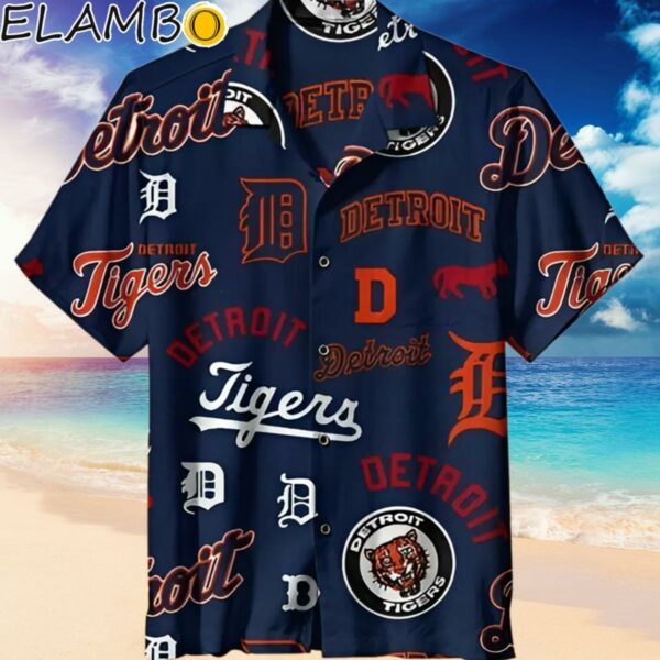 Hawaiian Shirt with Detroit Tigers Baseball Design Hawaiian Hawaiian