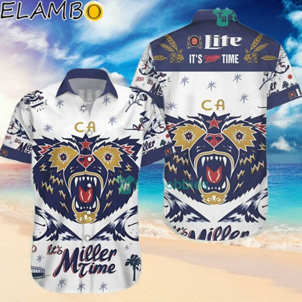 Its Miller Time Miller Lite Hawaiian Shirt Hawaiian Hawaiian