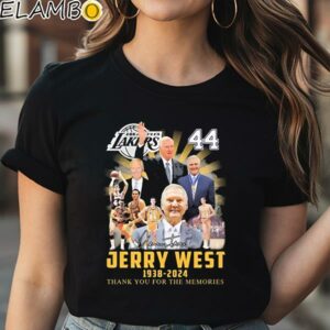 Jerry West 44 Los Angeles Lakers 1938 2024 Thank You For The Memories Signature shirt Black Shirt Shirt