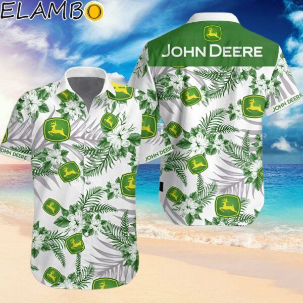John Deere Hawaiian Shirt Summer Button Up Hawaiian Hawaiian