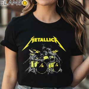 Lars Ulrich M72 Drum Set Metallica TShirt Black Shirt Shirt