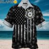 Las Vegas Raiders NFL Custom Name Sunflowers And American Flag Hawaiian Shirt Aloha Shirt Aloha Shirt