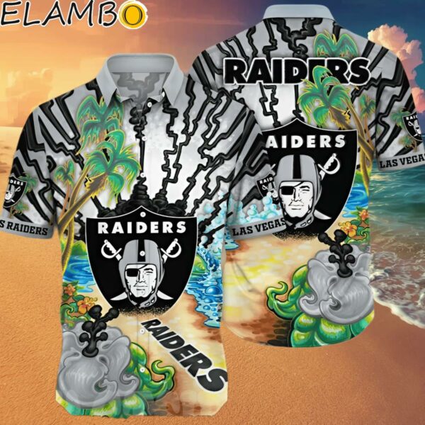 Las Vegas Raiders NFL Flower Classic Full Printed Hawaiian Shirt Hawaaian Shirt Hawaaian Shirt