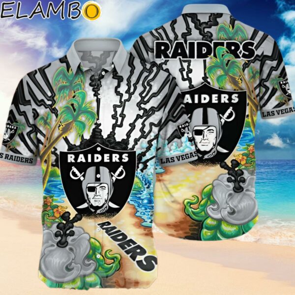 Las Vegas Raiders NFL Flower Classic Full Printed Hawaiian Shirt Hawaiian Hawaiian