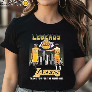 Legends Los Angeles Lakers Kobe Bryant and Jerry West Thank You For The Memories shirt Black Shirt Shirt