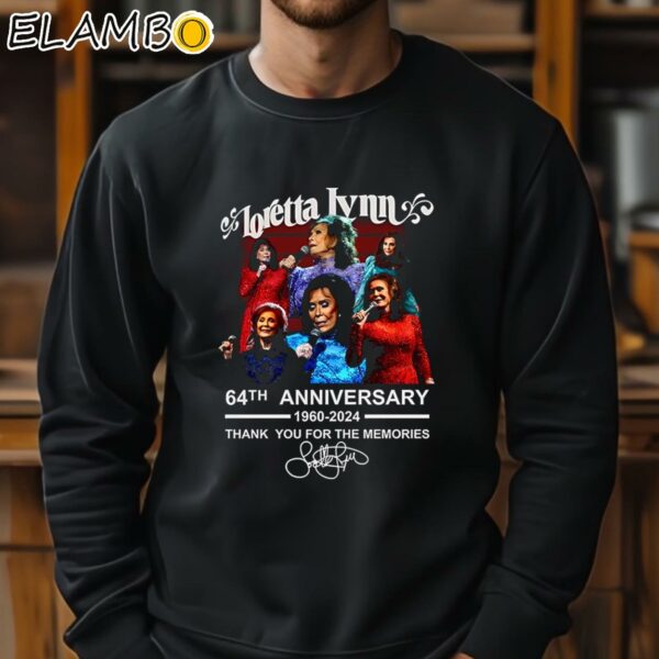 Loretta Lynn 64th Anniversary 1960 2024 Thank You For The Memories T Shirt Sweatshirt 11