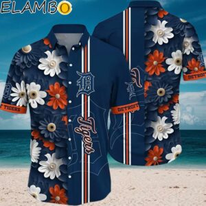 MLB Detroit Tigers Hawaiian Shirt Floral Finesse For Sports Fans Aloha Shirt Aloha Shirt