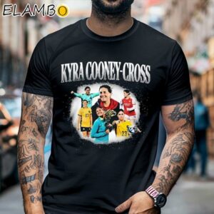 Matildas Kyra Cooney Cross T shirt Black Shirt Black Shirt