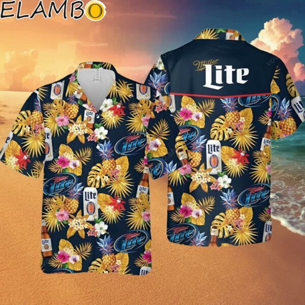 Miller Lite Beer Pineapple Hawaiian Shirt For Men And Women Hawaaian Shirt Hawaaian Shirt
