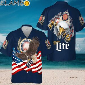 Miller Lite Eagle 4Th Of July Hawaiian Shirt Aloha Shirt Aloha Shirt