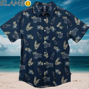 Miller Lite Neon Bottles Hawaiian Shirt Aloha Shirt Aloha Shirt