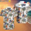 Miller Lite Tropical Coconut Tree Colorful Style 3D Hawaiian Shirt Hawaaian Shirt Hawaaian Shirt