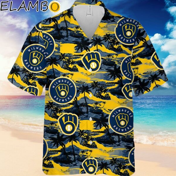 Milwaukee Brewers Vintage Sea Island Pattern Hawaiian Shirt Hawaiian Hawaiian