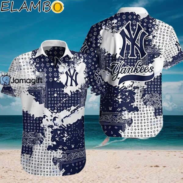 New York Yankees Hawaiian Shirt Louis Vuitton Pattern Gift Hawaiian Shirt Aloha Shirt Aloha Shirt