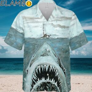 Ocean Shark Jaw Hawaiian Shirts Jaw Shark Wilderness Regular Fit Hawaii Aloha Aloha Shirt Aloha Shirt