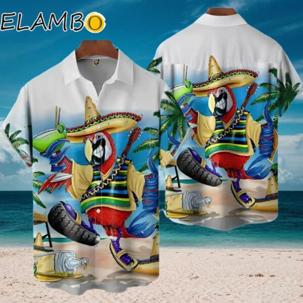 Parrot Cinco de Mayo Chest Pocket Hawaiian Shirt Aloha Shirt Aloha Shirt