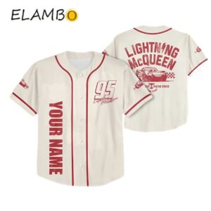 Personalize Cars Lightning Mcqueen Disney Baseball Jersey Printed Thumb