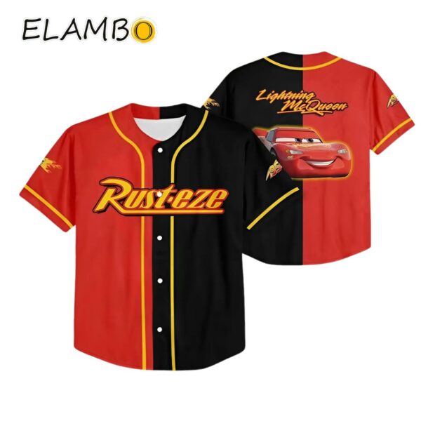 Personalize Cars Lightning Mcqueen Disney Baseball Jersey Team Printed Thumb