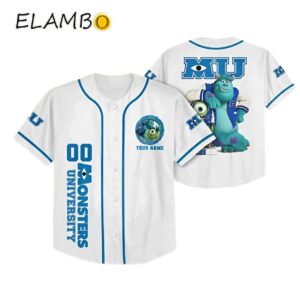 Personalize Monsters Inc University Baseball Jersey Gifts For Fans Disney Printed Thumb