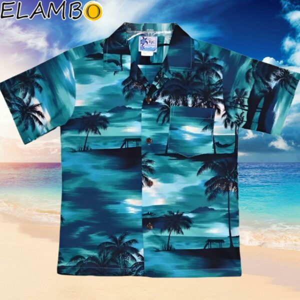 RJC Hawaii Evening Palms Boys Tropical Hawaiian Aloha Shirt Hawaiian Hawaiian
